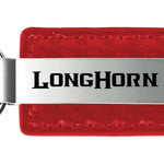 Ram Longhorn Carbon Fiber Leather Key Fob - Red