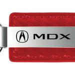 Acura MDX Carbon Fiber Leather Key Fob - Red