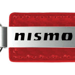 Nissan Nismo Carbon Fiber Leather Key Fob - Red