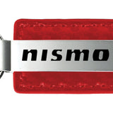 Nissan Nismo Carbon Fiber Leather Key Fob - Red