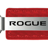 Nissan Rogue Carbon Fiber Leather Key Fob - Red