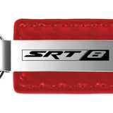 Dodge SRT-8 Carbon Fiber Leather Key Fob - Red