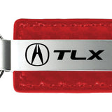 Acura TLX Carbon Fiber Leather Key Fob - Red