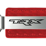 Ram TRX Carbon Fiber Leather Key Fob - Red