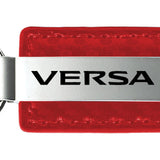 Nissan Versa Carbon Fiber Leather Key Fob - Red