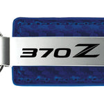 Nissan 370Z Carbon Fiber Leather Key Fob - Blue