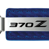 Nissan 370Z Carbon Fiber Leather Key Fob - Blue