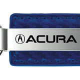 Acura Carbon Fiber Leather Key Fob - Blue