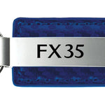 Infiniti FX35 Carbon Fiber Leather Key Fob - Blue