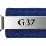 Infiniti G37 Carbon Fiber Leather Key Fob - Blue