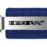 Honda HPD Carbon Fiber Leather Key Fob - Blue