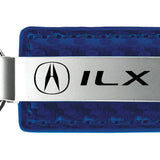 Acura ILX Carbon Fiber Leather Key Fob - Blue