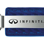 Infiniti Carbon Fiber Leather Key Fob - Blue