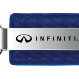 Infiniti Carbon Fiber Leather Key Fob - Blue