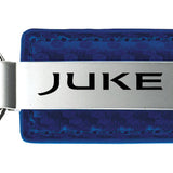 Nissan Juke Carbon Fiber Leather Key Fob - Blue