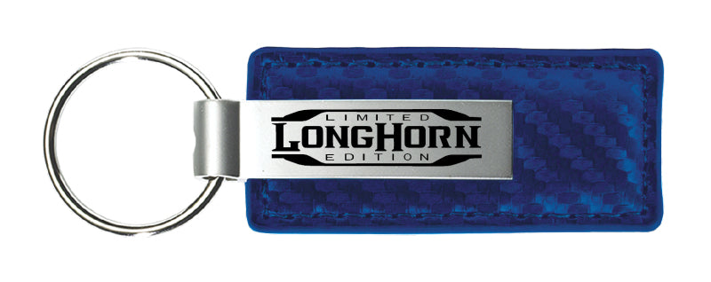 Ram Longhorn Limited Edition CF Leather Key Fob - Blue