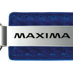 Nissan Maxima Carbon Fiber Leather Key Fob - Blue