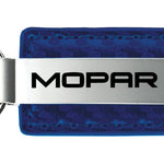 Mopar Carbon Fiber Leather Key Fob - Blue