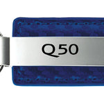 Infiniti Q50 Carbon Fiber Leather Key Fob - Blue