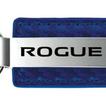 Nissan Rogue Carbon Fiber Leather Key Fob - Blue