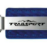 Honda TrailSport Carbon Fiber Leather Key Fob - Blue