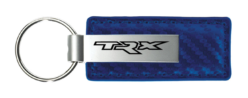 Ram TRX Carbon Fiber Leather Key Fob - Blue