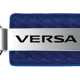 Nissan Versa Carbon Fiber Leather Key Fob - Blue