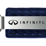 Infiniti Carbon Fiber Leather Key Fob - Navy