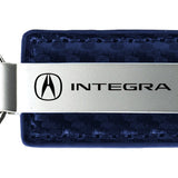 Acura Integra Carbon Fiber Leather Key Fob - Navy