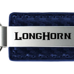 Ram Longhorn Carbon Fiber Leather Key Fob - Navy