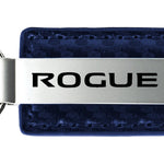 Nissan Rogue Carbon Fiber Leather Key Fob - Navy