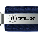 Acura TLX Carbon Fiber Leather Key Fob - Navy