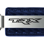 Ram TRX Carbon Fiber Leather Key Fob - Navy