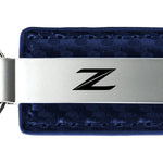 Nissan Z (New) Carbon Fiber Leather Key Fob - Navy
