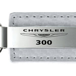 Chrysler 300 Carbon Fiber Leather Key Fob - White