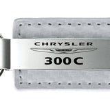 Chrysler 300C Carbon Fiber Leather Key Fob - White