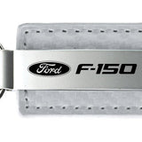 Ford F-150 Carbon Fiber Leather Key Fob - White