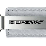 Honda HPD Carbon Fiber Leather Key Fob - White