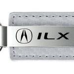 Acura ILX Carbon Fiber Leather Key Fob - White