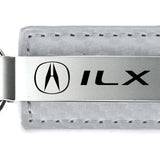 Acura ILX Carbon Fiber Leather Key Fob - White