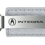 Acura Integra Carbon Fiber Leather Key Fob - White