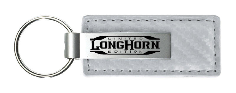 Ram Longhorn Limited Edition CF Leather Key Fob - White