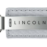 Lincoln Carbon Fiber Leather Key Fob - White