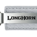 Ram Longhorn Carbon Fiber Leather Key Fob - White