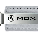 Acura MDX Carbon Fiber Leather Key Fob - White