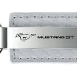 Mustang GT Carbon Fiber Leather Key Fob - White