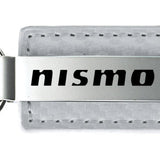 Nissan Nismo Carbon Fiber Leather Key Fob - White