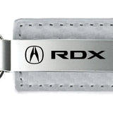 Acura RDX Carbon Fiber Leather Key Fob - White