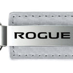 Nissan Rogue Carbon Fiber Leather Key Fob - White