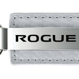 Nissan Rogue Carbon Fiber Leather Key Fob - White